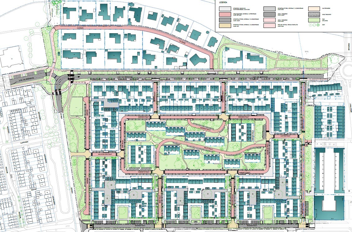 Tekening Vogelbuurt West