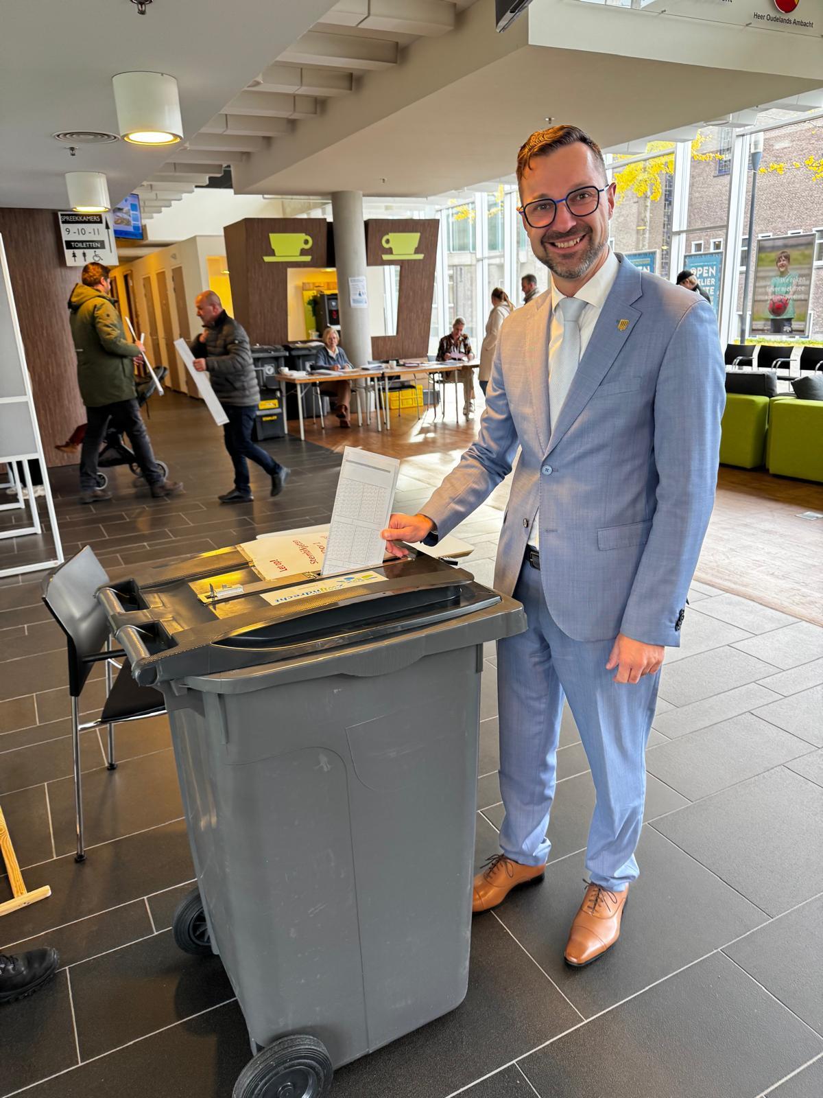 Burgemeester heeft gestemd