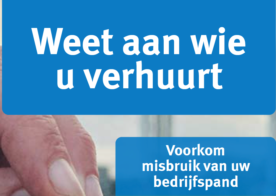 Flyer Weet aan wie u verhuurt